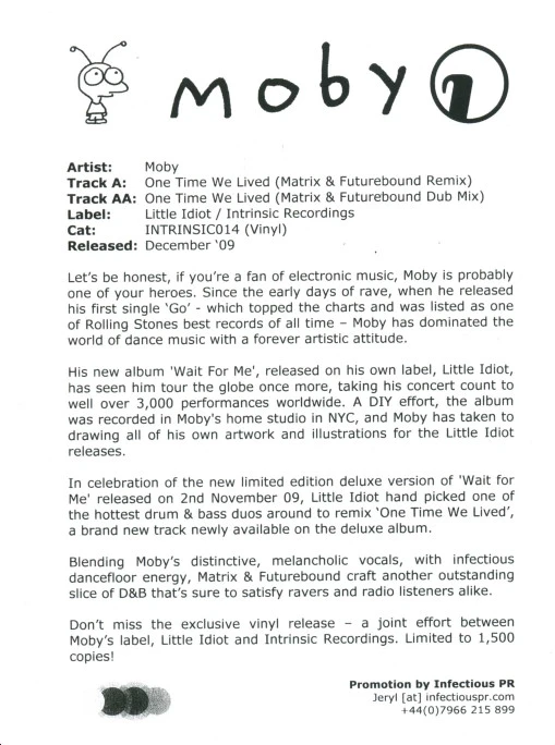 One Time We Lived (Matrix & Futurebound Remixes)